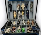 Vintage Kenner Star Wars Action Figure Lot of 21 70-80s w/ Case Vader C-3PO Luke