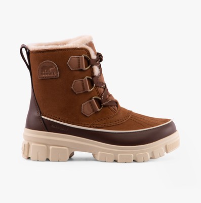 Sorel Torino wasserdichte Damen-Schnürstiefeletten aus Wildleder