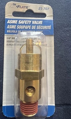 Tru-Flate #21-707 ASME Rated Safety Valve   New