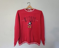 Vintage The Disney Store Mickey Crew Neck Sweatshirt Large