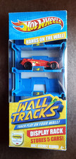 HOT WHEELS PISTAS DE PARED JUGUETES ESTANTE DE EXHIBICIÓN MONTAJE EN PARED SOSTIENE 5 COCHES INCLUYE 1