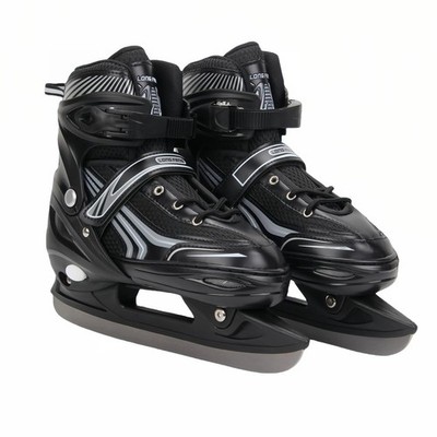Ice Skates,Hockey Skates,Skates with Adjustable 4 Sizes for Boys Girls Youth Men