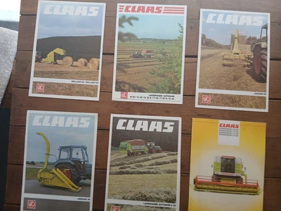 6 alte Claas Land und Erntemaschien Prospekte - Bild 1 von 2