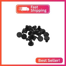 uxcell 20 Pieces Black Rubber Stopper, J7 Waterproof Plug Holes for 7mm / 0.28"