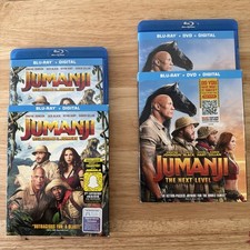 Jumanji Blu-ray Lot Of 2 - Welcome to the Jungle & Next Level (Blu Ray)