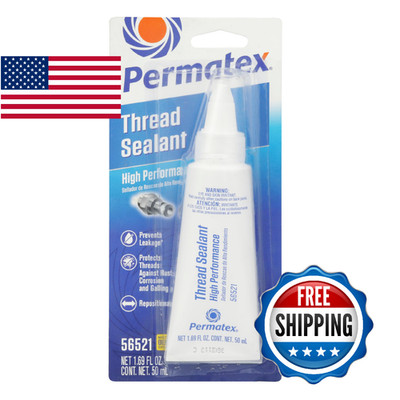 Permatex 56521 High Performance Thread Sealant 50ml White, Blue Threadlocker