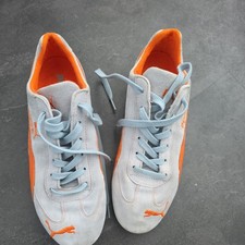 Vintage PUMA Men's Speed Cat  Suede grey & orange uk 9