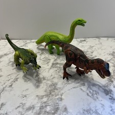 Light  Sound Dinosaurs - T-Rex, Dilophosaurus  Brachiosaurus Lot of 3