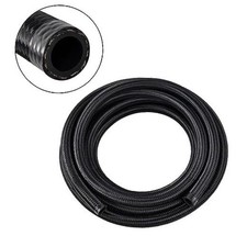 10AN Fuel Line, AN10 Braided Fuel Hose Nylon CPE 5FT 10AN 5FT Black