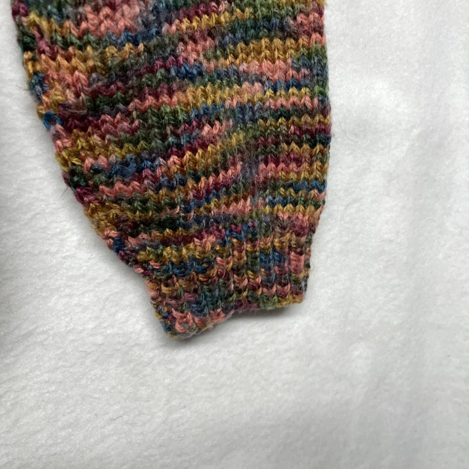 Suéter Vintage Tejido a Mano Mujer Grande Multicolor Botón Frontal Cárdigan Lana Años 90 Foto 4 de 4