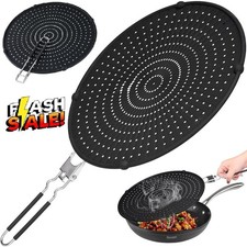 Pfannenspritzschutz Spritzschutz Pfanne Silikon bis 32cm Bratpfanne universal