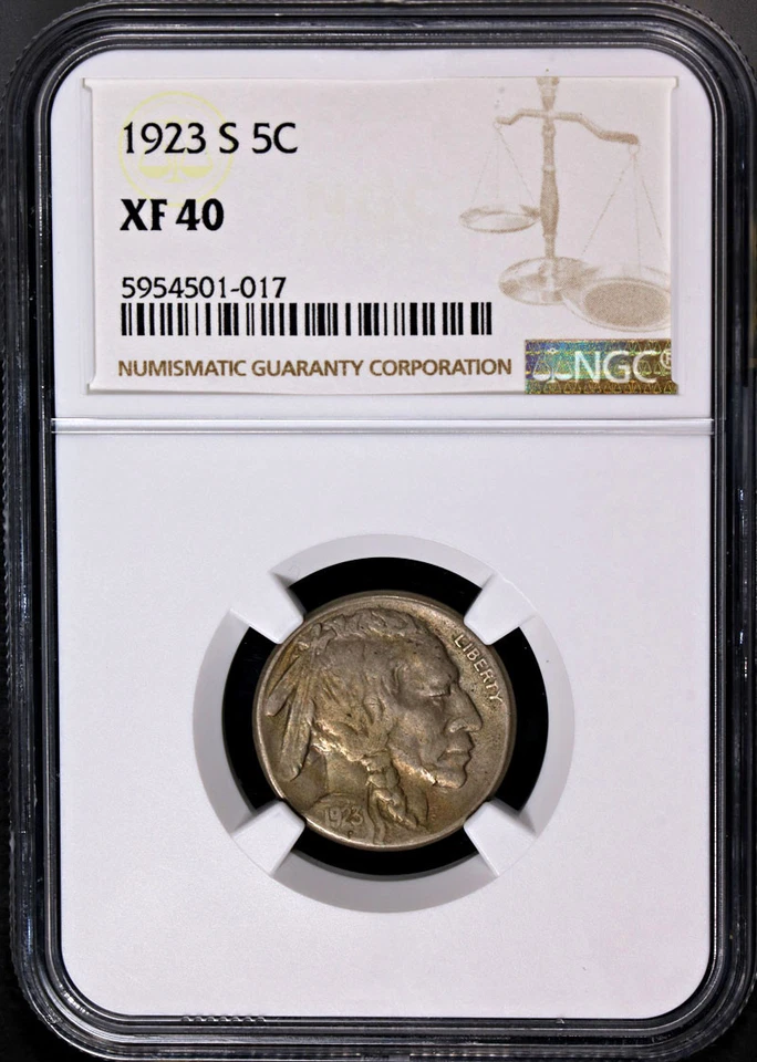 1923-S Buffalo Nickel NGC XF40 Nice Eye Appeal Nice Strike - Image 3 of 4