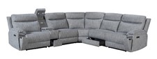 Hercules Express Power Recliner Corner Fabric  Sofa  , USB , Cup Holders,Storage