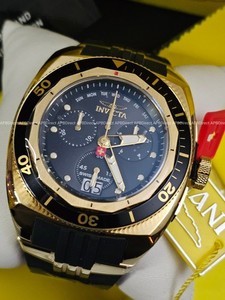 Authentic Invicta - Swiss Made 8040.N  Gold Plated - SAPPHIRE 52mm - mens watch 