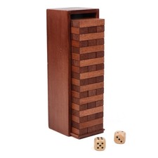 54PCS Wooden Tumbling Tower Stacking Game for Kids, Adults, and Families