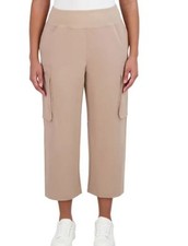 Sage Women's Stretch Waistband Cargo Pant, Tan Small