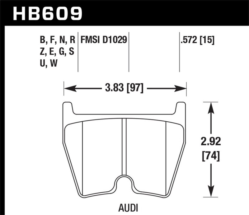 Hawk Performance Ceramic Street Brake Pads for Audi RS5 & Lamborghini Gallardo