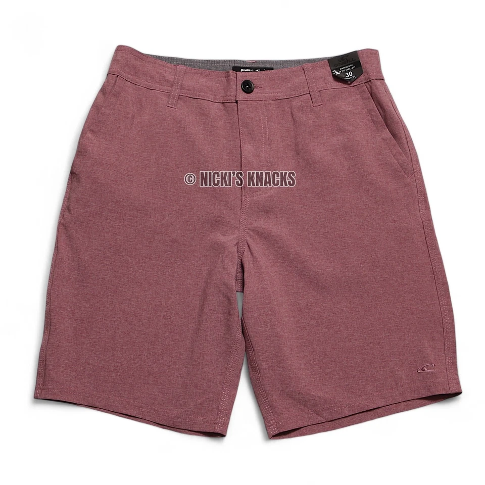 Pantalones Cortos de Baño O'Neill Reserve Híbridos Agua Rojo Oporto Elastizados Talla 30 Foto 2 de 4