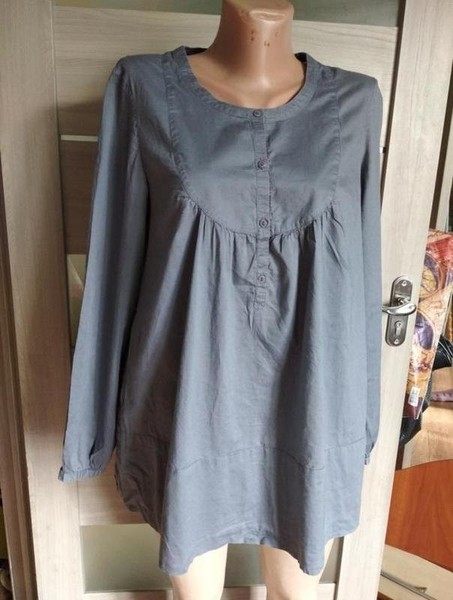 Women COS Shirt Grey Cotton 42 / XL / 50