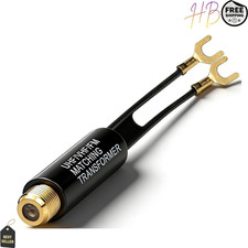 Gold Plated 75 Ohm to 300 Ohm Balun Adapter F Female Jack Antenna Transformer