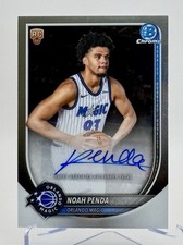 2025-26 Bowman Chrome - Noah Penda Rookie Base Auto #BCA-NP Orlando Magic