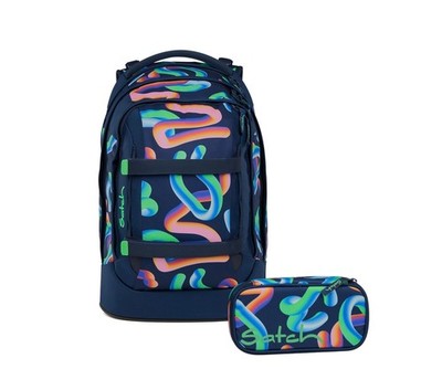 Satch Schulrucksack-Set PACK Crazy Twist 2-teilig, Kollektion 2025