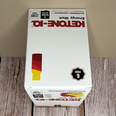 KETONE-IQ Ketone Energy Shot Raspberry Lemonade 6 Pack Zero Sugar Exp 9/19/2027