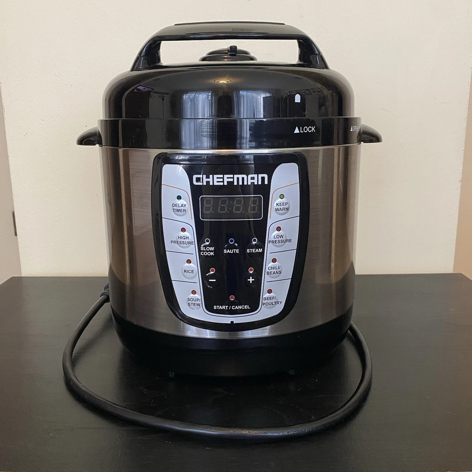 Chefman 2.5 QT Electric Pressure Cooker Intertek 3078544 RJ40-25-CH *Tested*