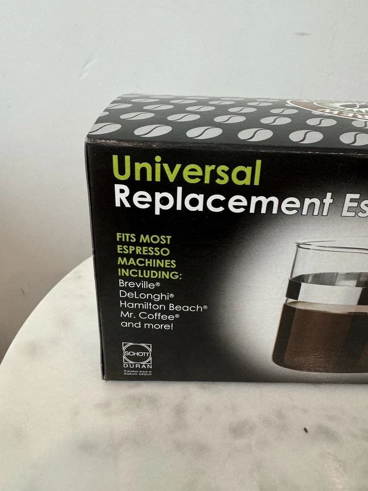 Repuesto de jarra de café espresso de vidrio Medelco, 4 tazas, se adapta a la mayoría de las máquinas de café espresso Foto 2 de 4