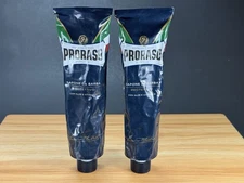 2 Proraso Shaving Cream Blue Tubes For Senstive Skin New Transit Damage No Boxes