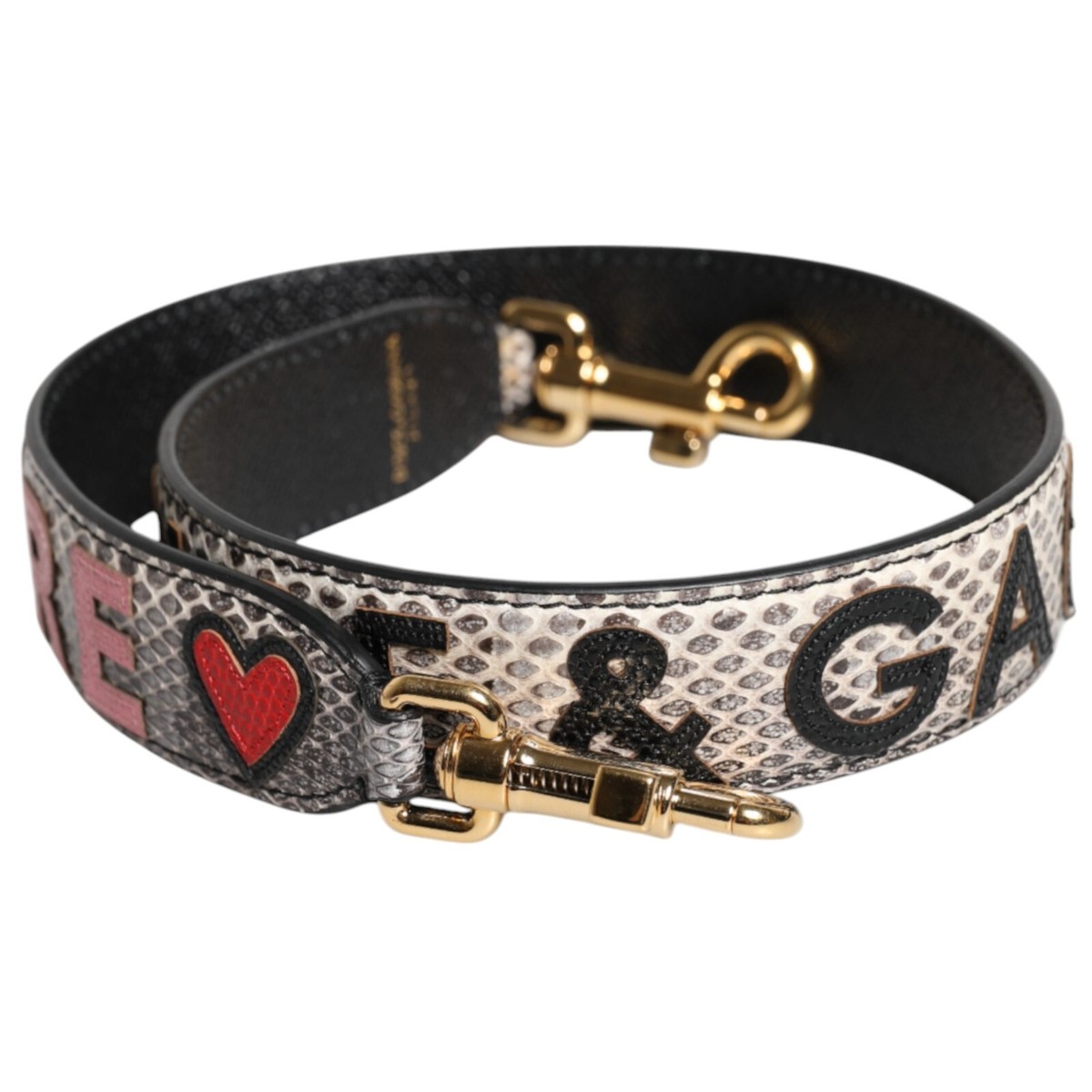 DOLCE & GABBANA Shoulder Strap Multicolor DG AMORE Patch Bag 