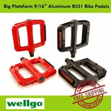 Wellgo Big Plateform 9/16" Aluminum B331 Bike Pedals Bicycle MTB DH BMX