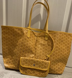 goyard yellow tote