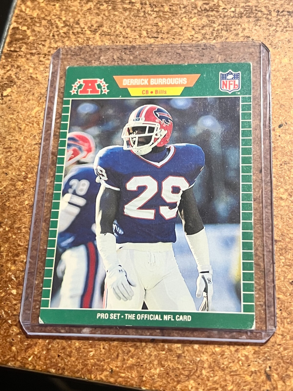 1989 Pro Set Football # 18 Derrick Burroughs