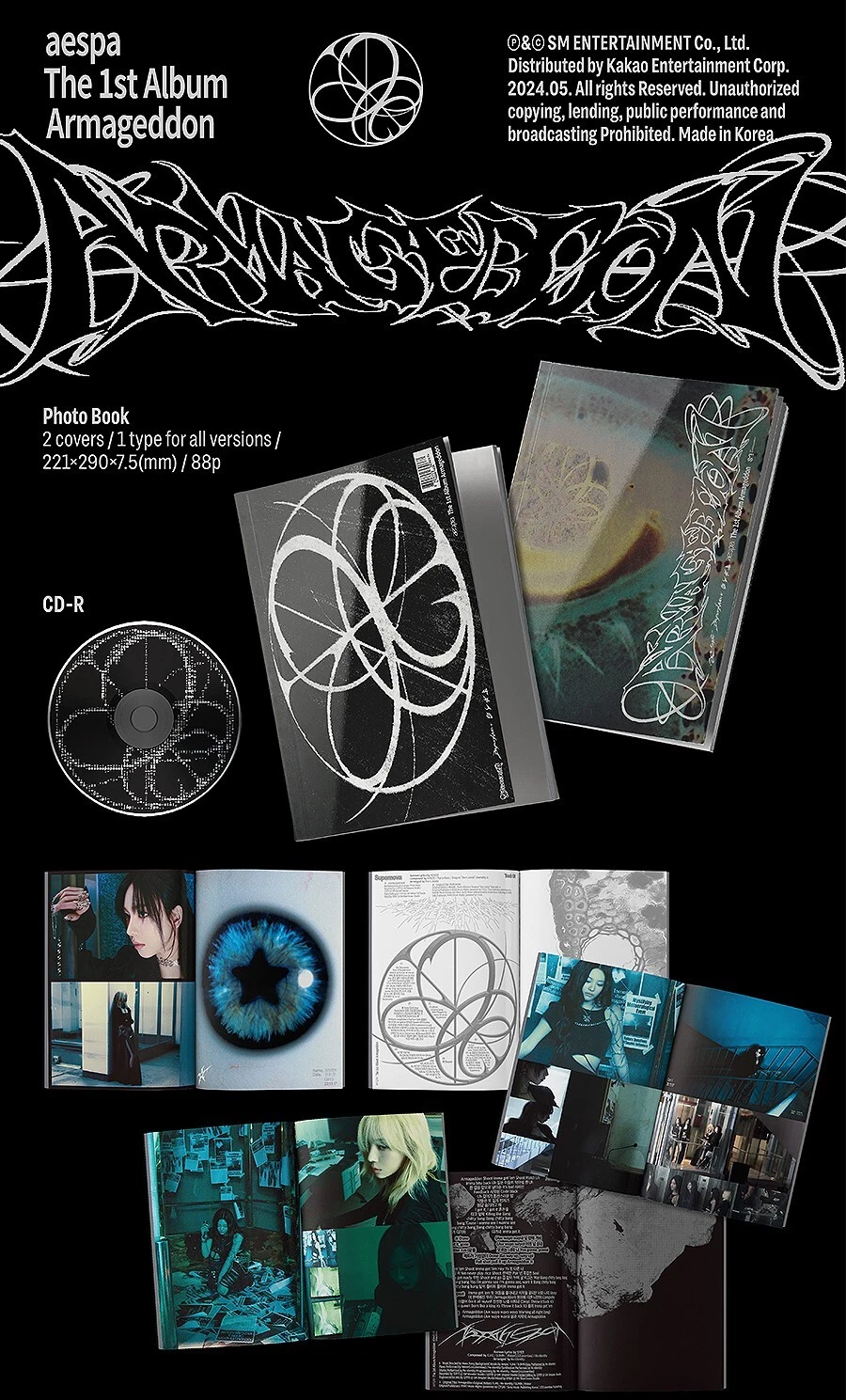 AESPA [ARMAGEDDON] The 1st Album AUTHENTIC RANDOM Ver/CD+Book+