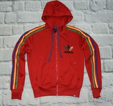 Adidas track jacket RASTA hoodie marley reagge hooded red Men RARE   size S