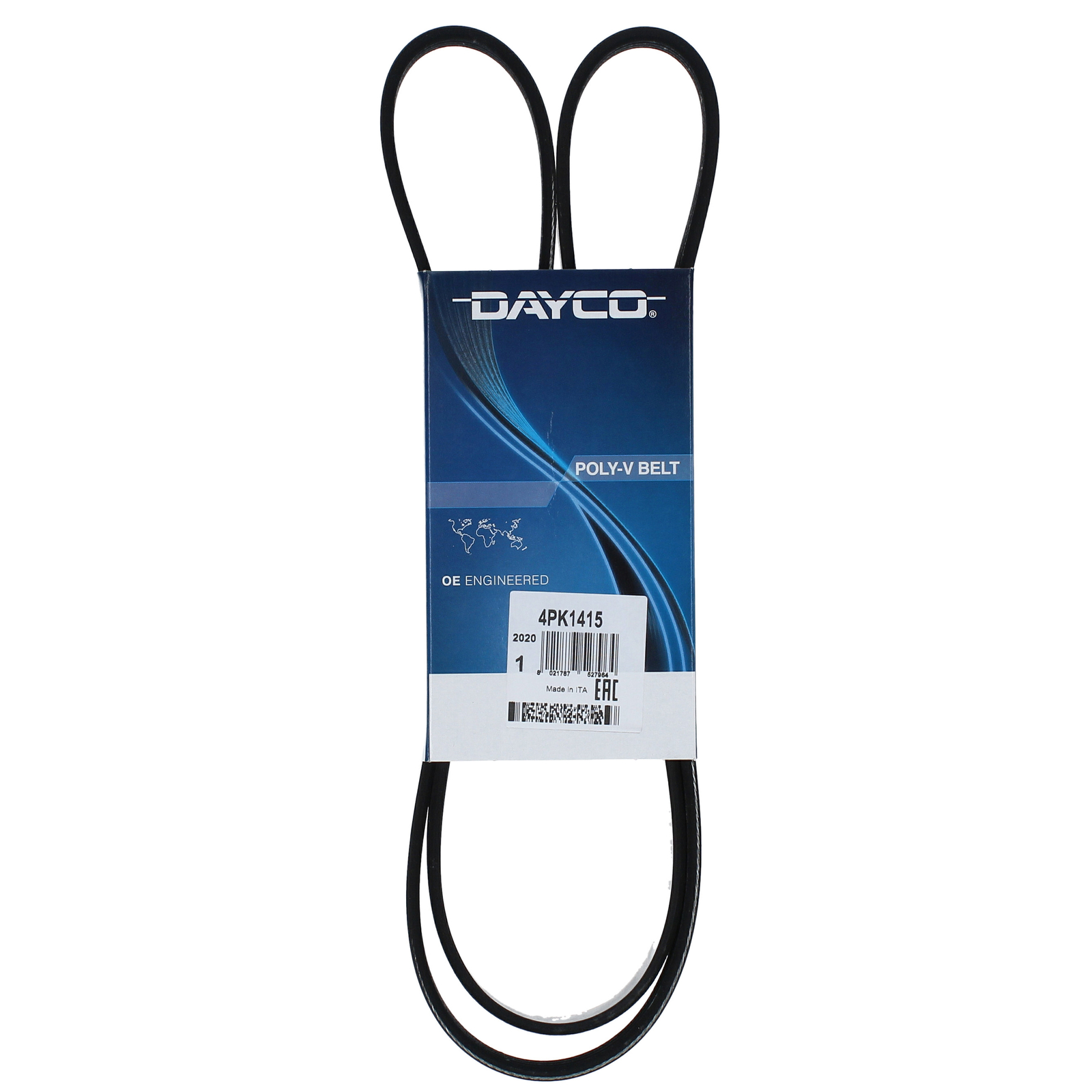 Cinghia Poly-V Dayco Ausiliaria per Veicoli Auto/LCV Chrysler Nissan 4PK1415