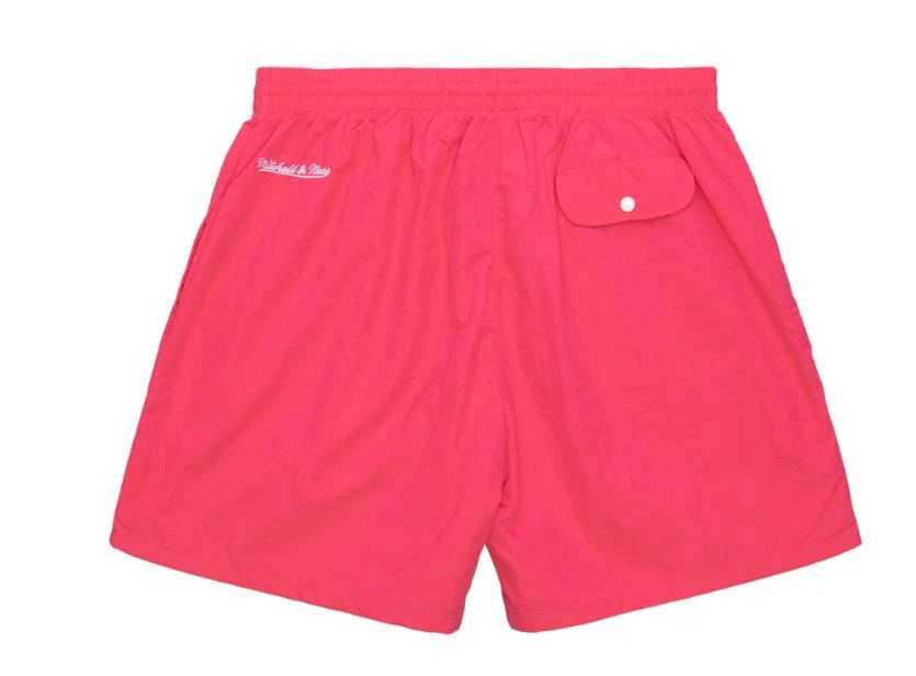 Mitchell Y Ness Essential Nailon Shorts Own Marca Fucsia - Imagen 2 de 3