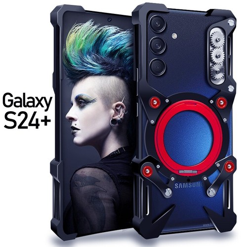 Metal Aluminum Rimless Stand Bumper Case For Samsung S25 S24 S23 S22 S21 S20+ FE - Picture 4 of 25