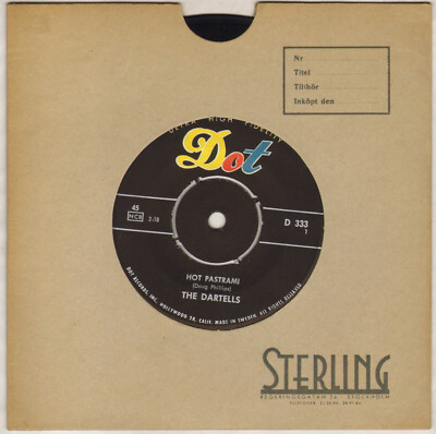 THE DARTELLS ''HOT PASTRAMI'' ROCK SURF SP 1963 DOT 333