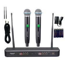 Wireless UHF Microphone System Stage Karaoke Handheld Church Dynamic Microphone