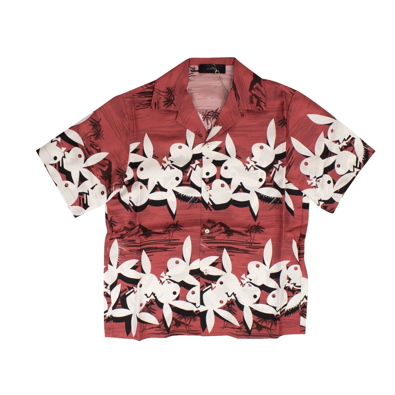 Seda Floral Casual con Botones camisas para hombres