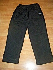REEBOK BLACK ELASTIC WAIST ZIPPER POCKET PANTS SZ M