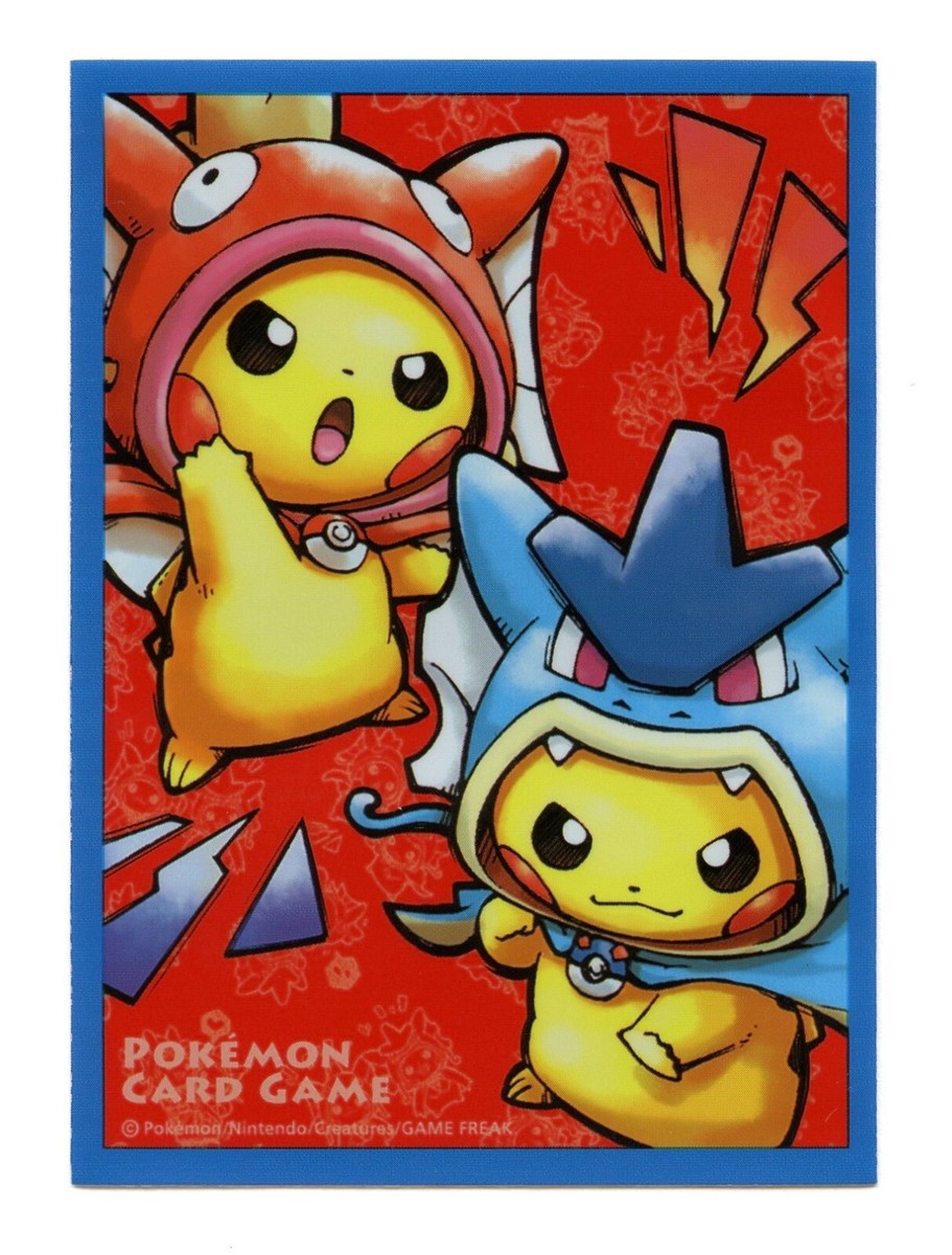 Poncho Pikachu Magikarp & Gyarados Individual Card Sleeve Pokemon Center  Japan