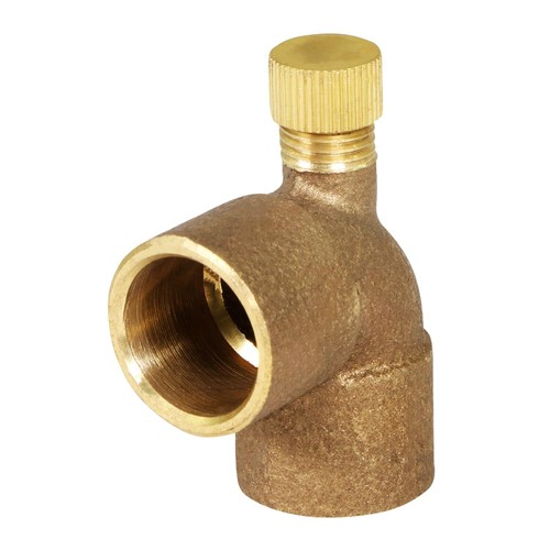 Ccdl0340nl 3/4" Cast No Lead Brass 90 Degree Elbow With Sweat Connects And Drain