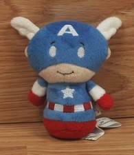 Genuine Hallmark Itty Bittys Marvel Collectible Captain America Plush Toy READ 