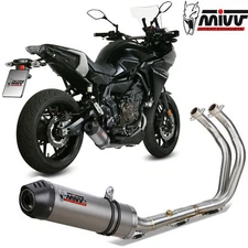 Full Exhaust Mivv Yamaha Tracer 700 2020 Motorcycle Oval Titanium Carbon Cap