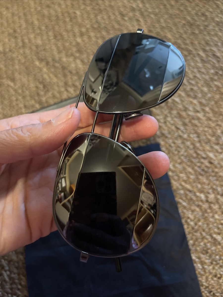 CHRISTIAN DIOR DIORSPLIT1 KJ1R 59 14 w SILVER SPLIT MIRROR  display picture 3