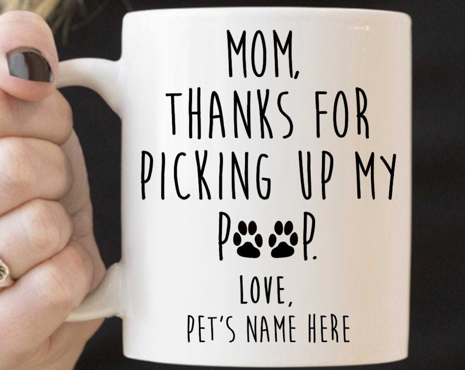 Dog Mom Gift Personalized Mama Dog Mother Mug Cat Momma Gifts Thanks For Picking