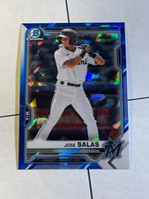 Jose Salas 2021 Bowman Draft Chrome Sapphire #BDC-169 Miami Marlins Prospect